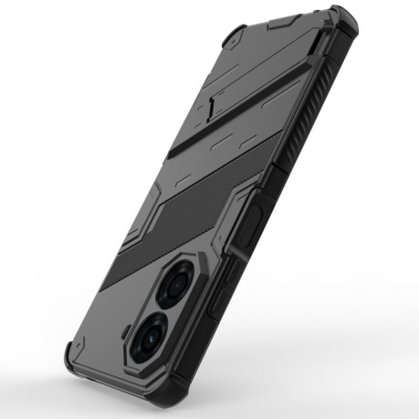 Противоударный чехол Punk Armor для Xiaomi Redmi A5 4G 171.1mm / Poco C71 5G - черный