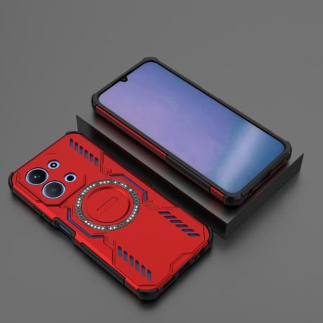 Протиударний чохол Butterfly Armor з MagSafe на Xiaomi Redmi 15C 5G / 4G EU 173mm - червоний