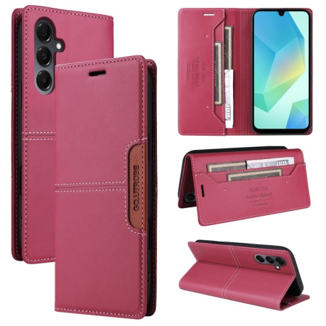 Чехол-книжка GQUTROBE G01 RFID Anti-theft Leather для Samsung Galaxy A16 - красный