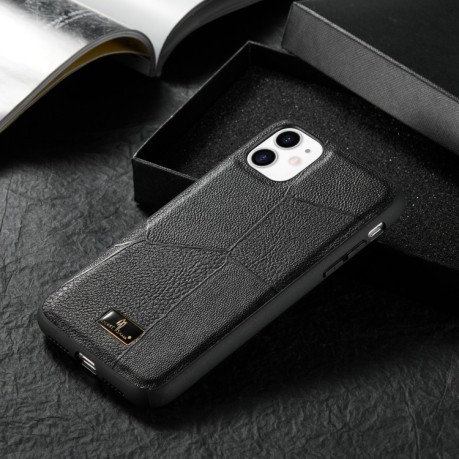 Противоударный чехол Fierre Shann Leather для iPhone 11 Pro Max - Ox Tendon Black