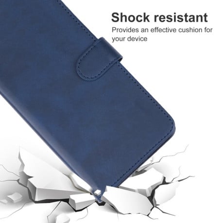 Чохол-книжка EsCase Leather для Realme GT 6T - синій