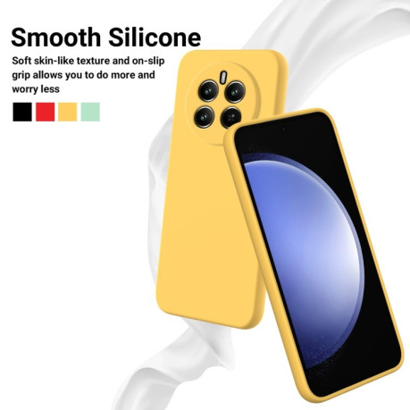Силіконовий чохол Solid Color Liquid Silicone на Realme 12+ 5G/12 4G/13 4G - жовтий