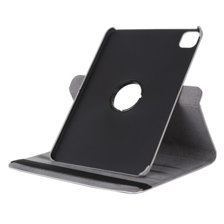 Кожаный чехол Litchi Texture 360 Rotating на iPad Air 4 10.9 2020/Pro 11 2021/2020/2018 - серебристый