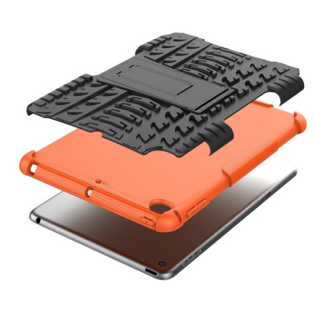Противоударный чехол Tire Texture на iPad Mini 5 2019-оранжевый