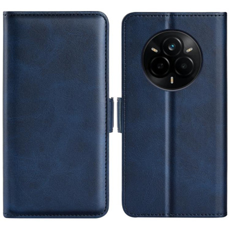 Чохол-книжка Dual-side Magnetic Buckle для Realme 14 Pro+ - синій