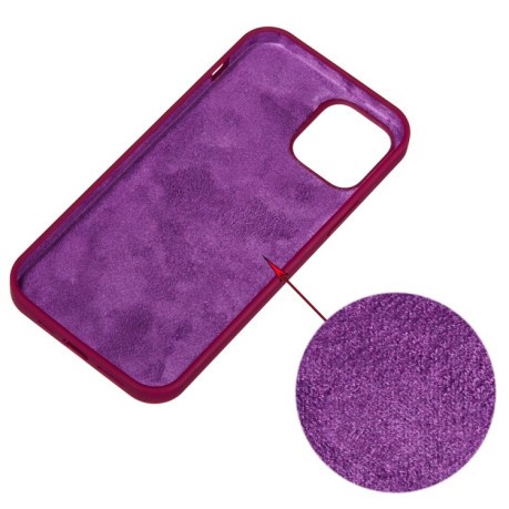Силиконовый чехол Solid Color для iPhone 14 Plus - фиолетовый