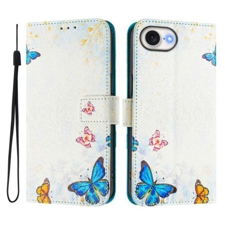 Чохол-книжка Colored Drawing Pattern для iPhone 16e - кольоровий