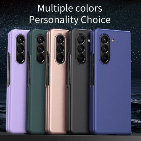 Противоударный чехол Skin Feel Frosted для Samsung Galaxy Fold 5 - розовый