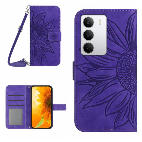 Чохол-книжка Skin Feel Sun Flower для Realme C71 4G Global - фіолетовий