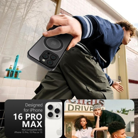 Чехол Tech-Protect MagRing MagSafe Case with Stand для iPhone 16 Pro Max - Black