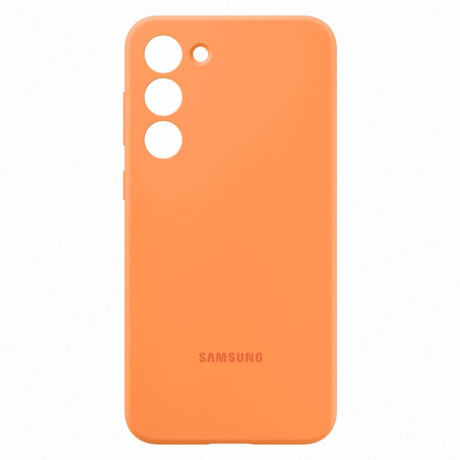 Оригінальний чохол Samsung Silicone Cover Rubber для Samsung Galaxy S23 Plus - orange (EF-PS916TOEGWW)