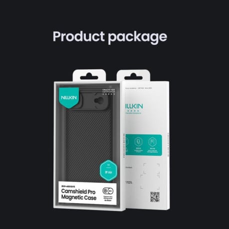 Чехол NILLKIN CamShield Pro Magnetic со шторкой для камеры на iPhone Air - черный