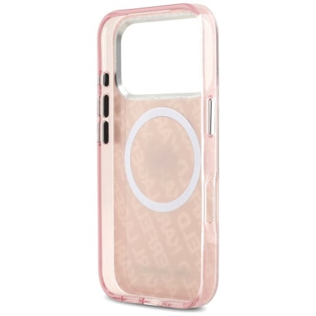 Оригінальний чохол Karl Lagerfeld IML Choupette Head Logo з MagSafe на iPhone 17 Pro - Pink