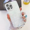 Чохол протиударний Plating Glitter Texture Chain для iPhone 16 Pro - White Shell Pattern