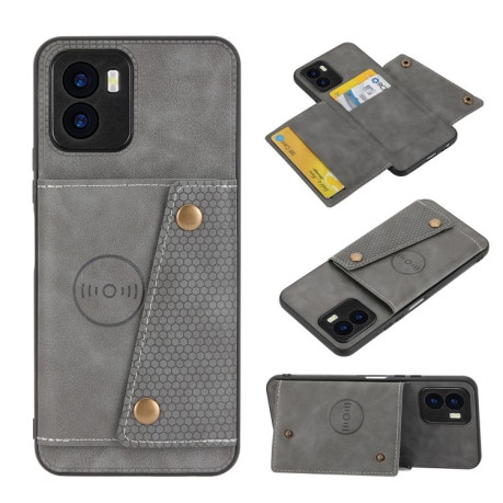 Чохол протиударний Double Buckle для Vivo Y15s - сірий