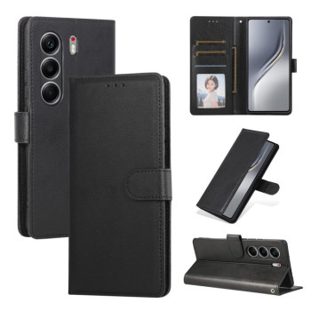 Чехол-книжка Escase с 3 слотами на карт на Tecno Camon 40 Pro 4G / 5G — чёрный