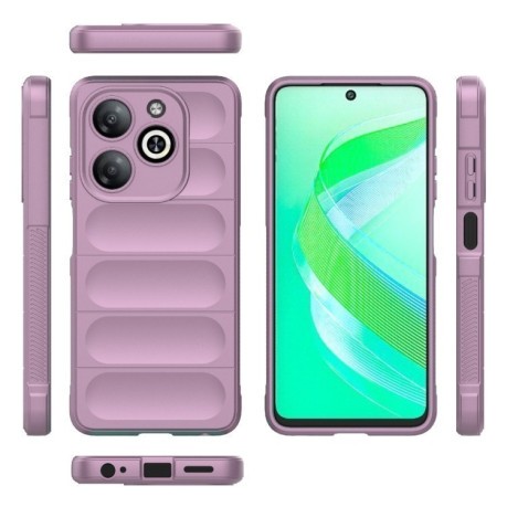 Силиконовый чехол Magic Flannel для Infinix Smart 8 - фиолетовый