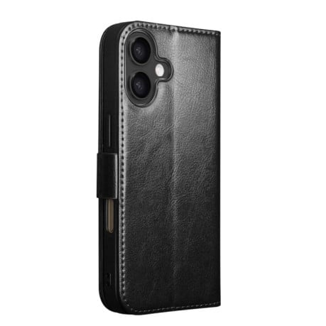 Чехол-книжка QIALINO Classic 103 Buckle с натуральной кожи на iPhone 17 - черный