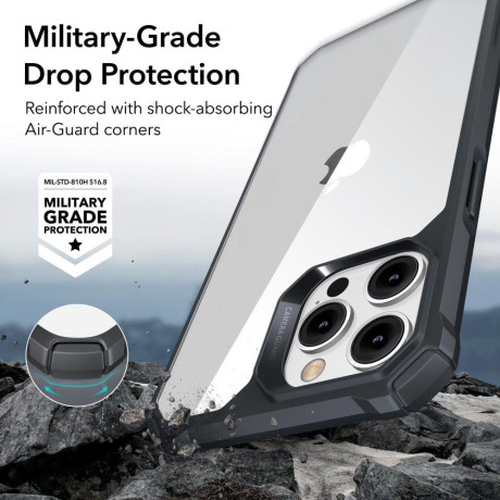 Протиударний чохол ESR Air Armor Series для iPhone 14 Pro - чорно-прозорий