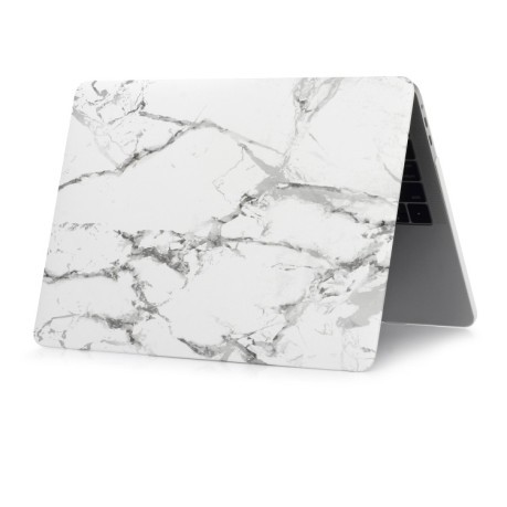 Мраморный Чехол Soft Touch Marble Water Stick для Macbook Pro 16 (2019/2020) - Серый