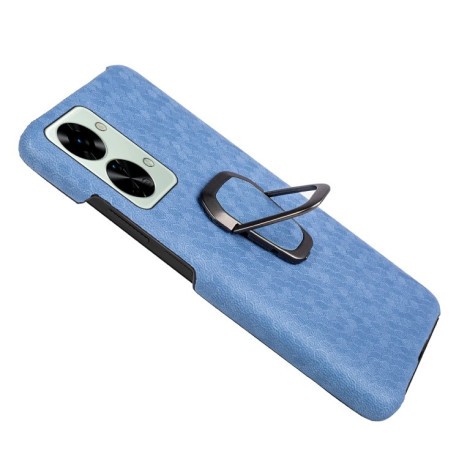 Противоударный чехол Honeycomb Ring Holder для OnePlus Nord 2T 5G - светло-синий