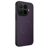 Магнітний чохол Wanlonfeng серії TQ з текстурою карбону на Xiaomi 17T Pro 5G — фіолетовий