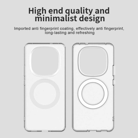 Противоударный чехол MagSafe Holder PC Hybrid для Xiaomi Redmi Note 14 Pro+ 5G - белый