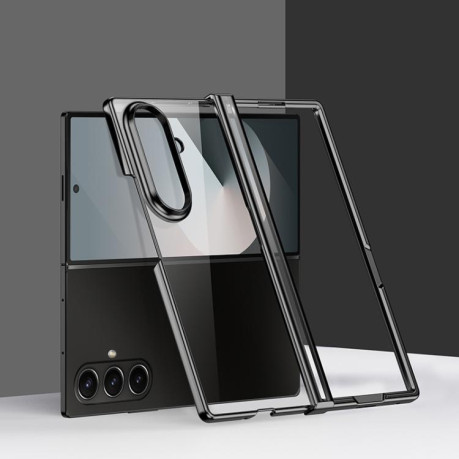 Противоударный чехол 6D Electroplating Full Coverage with Magnetic Ring для Samsung Galaxy Fold 7 5G - черный