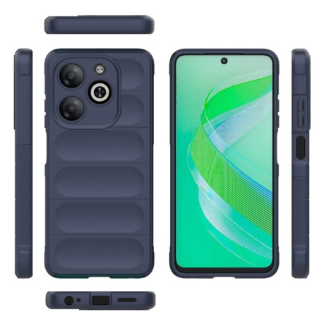 Силиконовый чехол Magic Flannel для Infinix Smart 8 - синий