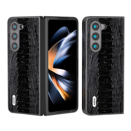 Протиударний шкіряний чохол Genuine Leather Weilai Series Samsung Galaxy Fold 5 - чорний