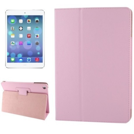 Чохол Litchi Texture Case Sleep / Wake-up рожевий для iPad Air