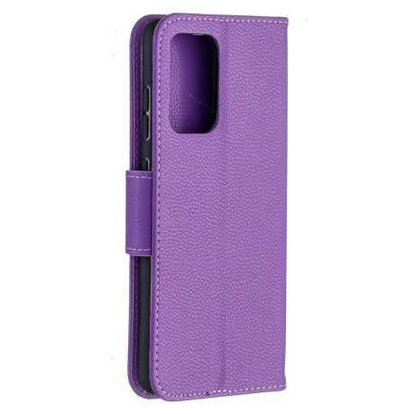 Чохол-книжка Litchi Texture Pure Color Samsung Galaxy A52/A52s - фіолетовий