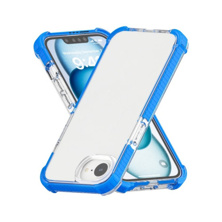 Чохол Acrylic + TPU Transparent для iPhone 16e - синій