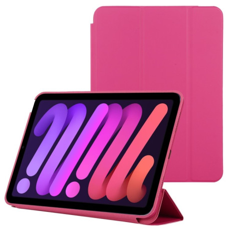 Чехол-книжка 3-fold Solid Smart для iPad mini 6 - пурпурно-красный