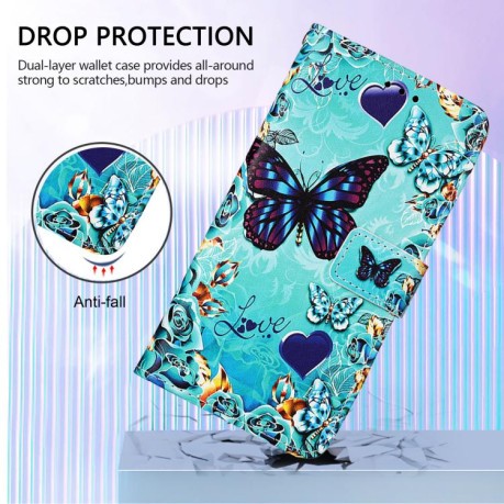Чохол-книжка Colored Drawing Pattern Plain Weave Leather для Xiaomi Redmi Note 14 Pro 5G/Poco X7 - кольоровий