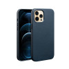 Кожаный чехол QIALINO Nappa Leather Case (with MagSafe Support) для iPhone 12 Pro Max - синий
