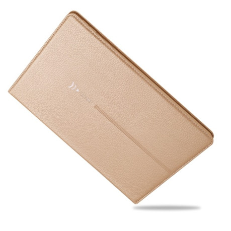 Кожаный Чехол-книжка GEBEI Horizontal Flip на iPad 9/8/7 10.2 (2019/2020/2021) - золотой