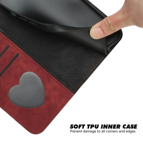 Чохол-книжка Side Buckle Double Fold Hand Strap Leather на OPPO Reno13 F /Reno13 FS 4G/5G - червоний