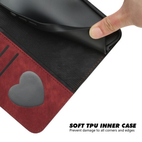 Чохол-книжка Side Buckle Double Fold Hand Strap Leather на Redmi Turbo 4 / Xiaomi Poco X7 Pro - червоний