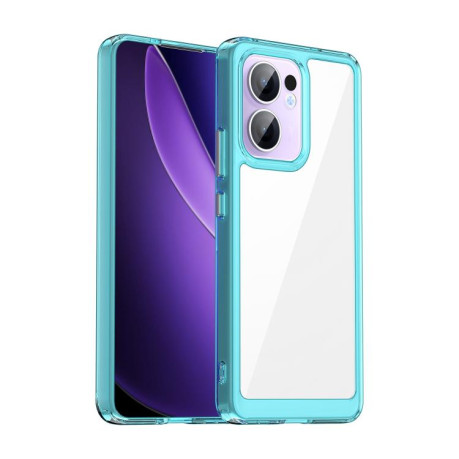 Противоударный чохол Colorful Acrylic Series для OPPO Reno13 F - синий