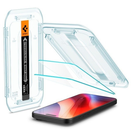 Комплект защитного стекла Spigen Glas.Tr EZ Fit для iPhone 16 Pro