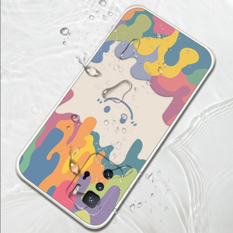 Противоударный чехол Painted Smiley Face для Xiaomi Poco M3 Pro/Redmi Note 10 5G/10T/11 SE - серый