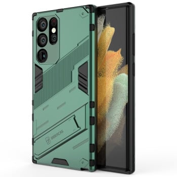 Протиударний чохол Punk Armor з підставкою на Samsung Galaxy S22 Ultra 5G - зелений