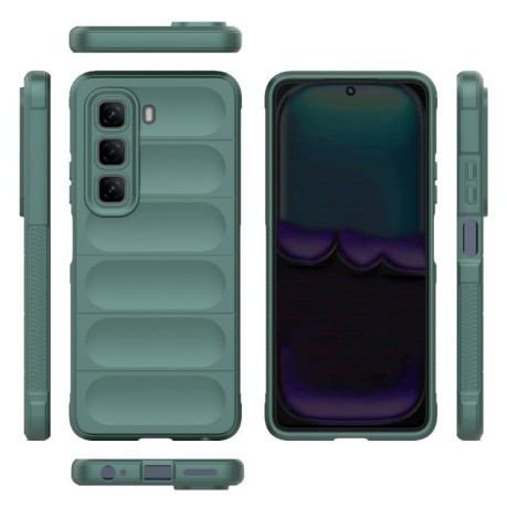 Силіконовий чохол Magic Flannel для Infinix Hot 50 4G - зелений