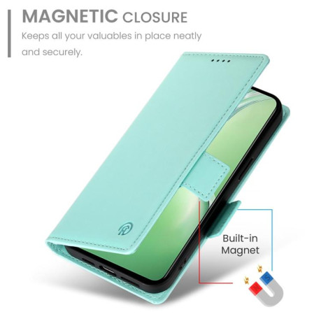 Чохол-книжка Side Buckle Magnetic Frosted Leather для OnePlus 13R/Ace 5/Ace 5 Pro - зелений