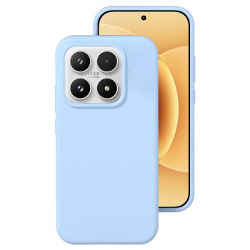 Силиконовый чехол Liquid Silicone Skin-friendly на Xiaomi 17 - голубой