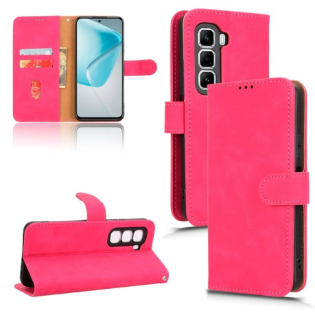 Чехол-книжка Skin Feel Magnetic для Infinix Hot 50 Pro+ - пурпурно-красный