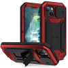 Противоударный металлический чехол R-JUST Dustproof на iPhone 14/13 - красный