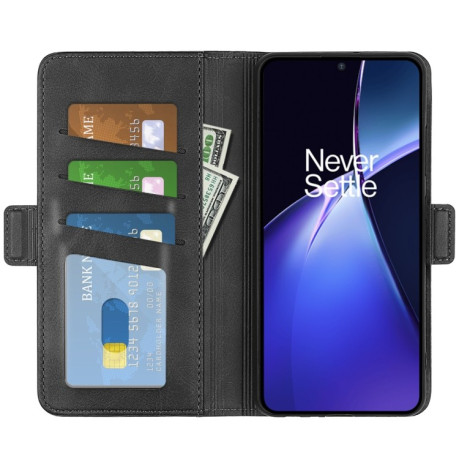 Чехол-книжка Dual-side Magnetic Buckle для OnePlus Nord CE4 Lite 5G - черный