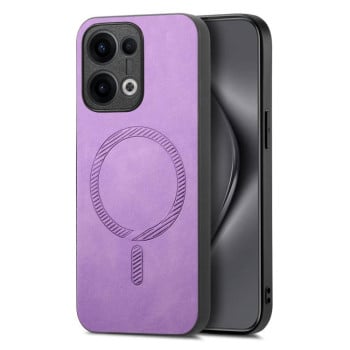 Чохол Retro MagSafe Magnetic PU на OPPO Reno13 Pro 5G - фіолетовий